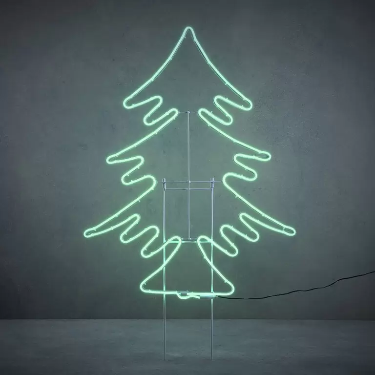 Neonlight kerstboom staand Tuincentrum Outlet