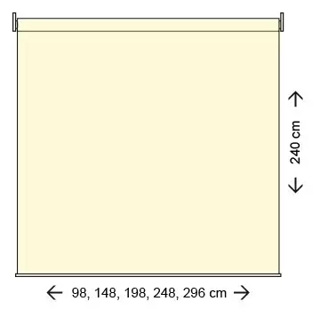 Rolgordijn l148b240cm zwart www.tuincentrumoutlet.com