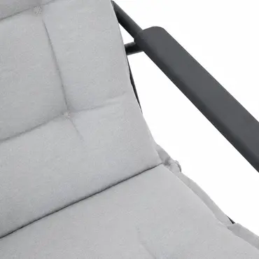 Noa rocking chair met grijs zitkussen 5, Vita tuinmeubelen, tuincentrumoutlet.com