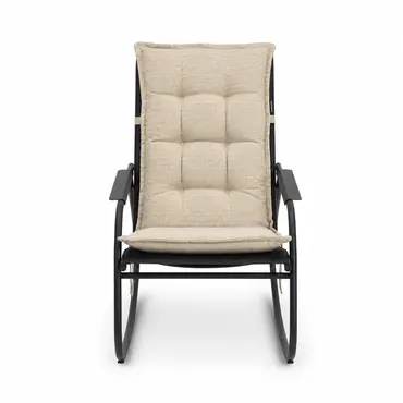 Noa rocking chair met groen zitkussen 2, Vita tuinmeubelen, tuincentrumoutlet.com