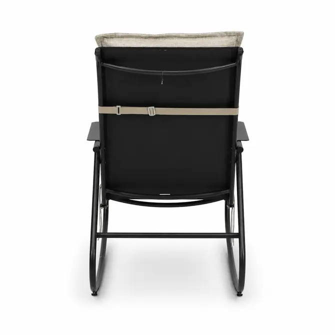 Noa rocking chair met groen zitkussen 3, Vita tuinmeubelen, tuincentrumoutlet.com
