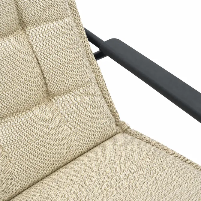 Noa rocking chair met groen zitkussen 5, Vita tuinmeubelen, tuincentrumoutlet.com
