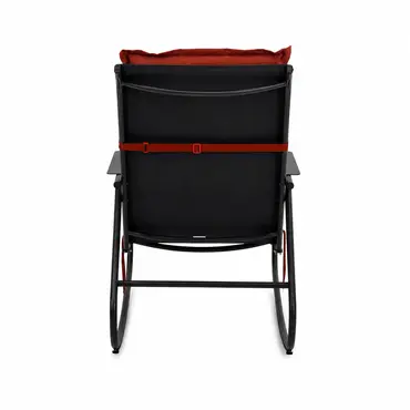 Noa rocking chair met rood zitkussen 4, Vita, tuincentrumoutlet.com