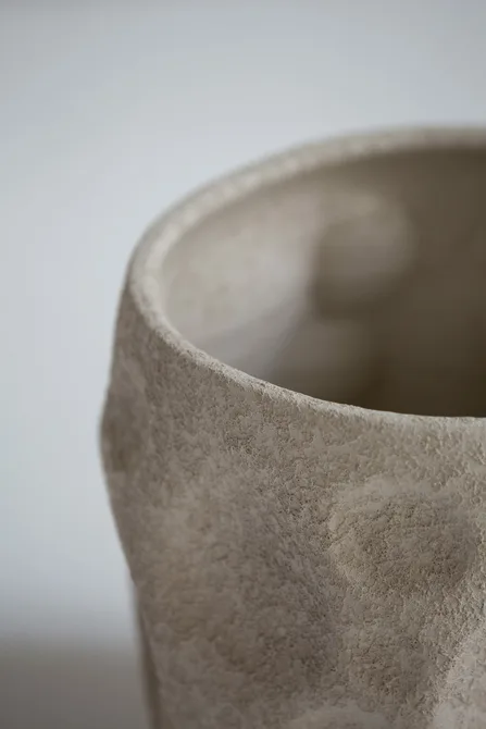 Noor pot sand beige ø26h24cm - afbeelding 2