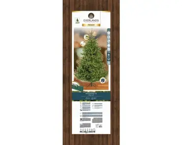 Nordmann bm fir prelit d165h240cm wwt verpakking, Everlands, tuincentrumoutlet.com