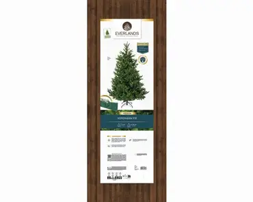Nordmann boom fir d130h180cm groen verpakking, Everlands, tuincentrumoutlet.com