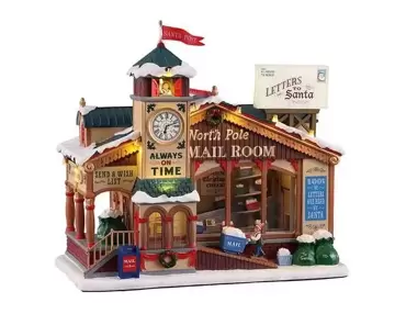 North pole mail room, Lemax, tuincentrumoutlet