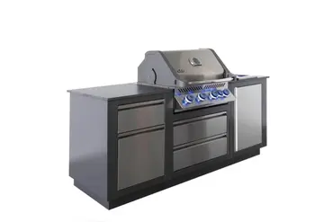 OASIS™ Compact Inbouwbarbecue Prestige® 500 schuin open, Napoleon, Tuincentrum Outlet