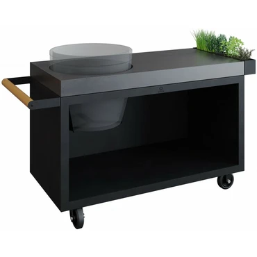 OFYR Kamado Table Black 135 PRO Concrete TB - tuincentrumoutlet.com