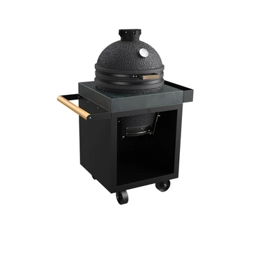 OFYR Kamado Table Black 65 PRO Concrete TB - met kamado - tuincentrumoutlet.com