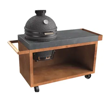 OFYR Kamado Table Corten 135 PRO Concrete TB - met kamado - tuincentrumoutlet.com