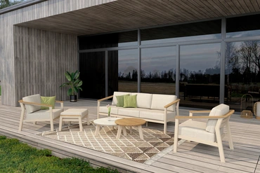 Olivia loungeset incl. voetenbank sfeer, 4 Seasons Outdoor, tuincentrumoutlet.com
