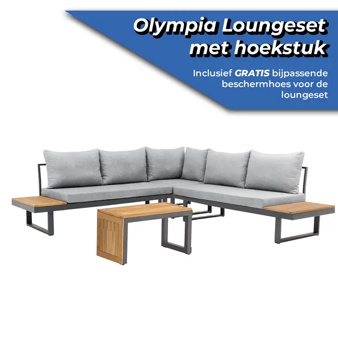 Olympia loungeset met hoekstuk actie, SenS-line, Tuincentrum Outlet