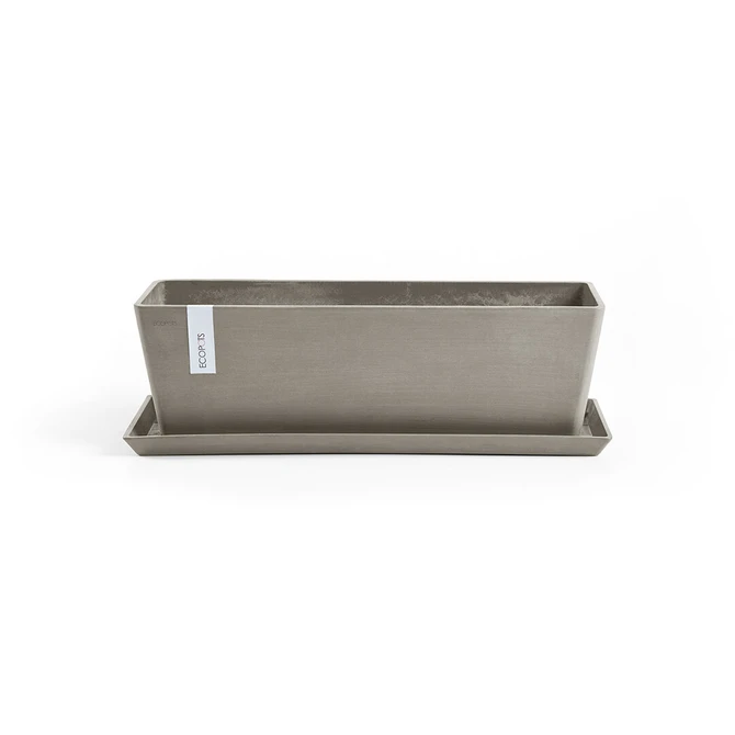 Ondersch rechth l55cm taupe new met pot, Ecopots, tuincentrumoutlet.com
