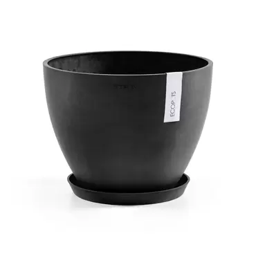 Onderschotel Rond Dark Grey 30 sfeer 3, Ecopots, tuincentrumoutlet