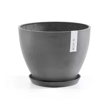 Onderschotel Rond Grey 30 sfeer 3, Ecopots, tuincentrumoutlet