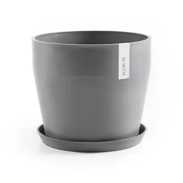 Onderschotel Rond Grey 40 sfeer 3, Ecopots, tuincentrumoutlet