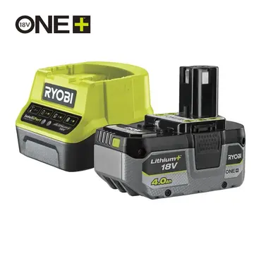 ONE+™ 18V 1x 4,0 Ah Lithium+ accu & lader set, Ryobi, Tuincentrumoutlet