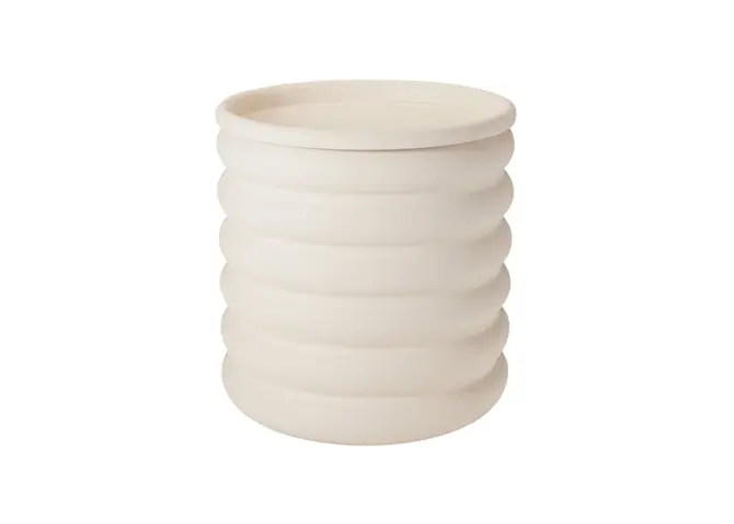 OPBERGTON METAAL OFFWHITE 33CM, Koopman, tuincentrumoutlet.com