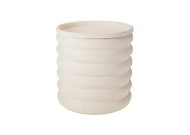 OPBERGTON METAAL OFFWHITE 33CM, Koopman, tuincentrumoutlet.com