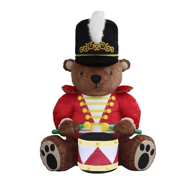 Opblaasbaar drumming bear h288cmm, DUIF, Tuincentrumoutlet.com