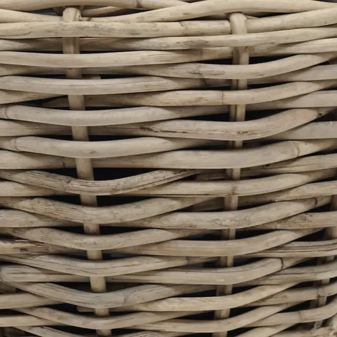 Drypot rotan d57h43cm detail, Mediterraans weekend, tuincentrumoutlet.com