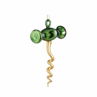 Orn.plc kurkentrkkr l10b3h11cm grn, Decoris, Tuincentrumoutlet.com