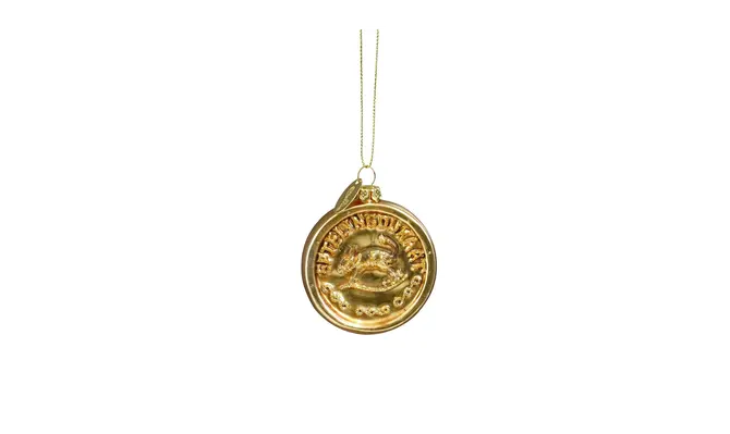 Ornament ezeltje strek je goud - l6xb1xh7cm, Luville Efteling, tuincentrumoutlet.com