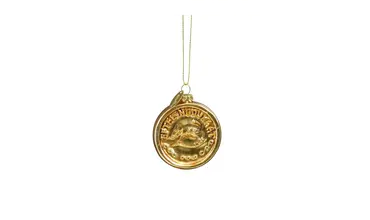 Ornament ezeltje strek je goud - l6xb1xh7cm, Luville Efteling, tuincentrumoutlet.com