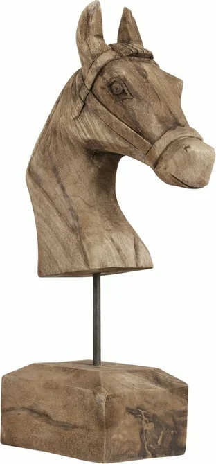 Ornament hout paard l25b14h48cm