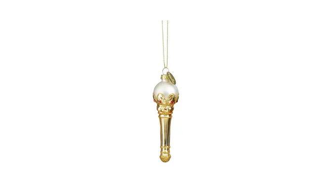 Ornament Twinkeltoorts gold - l3xw3xh11cm, Luville Efteling, tuincentrumoutlet.com