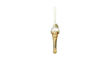 Ornament Twinkeltoorts gold - l3xw3xh11cm, Luville Efteling, tuincentrumoutlet.com