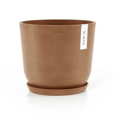 Oslo 25 Terra met onderschotel, Ecopots, tuincentrumoutlet.com