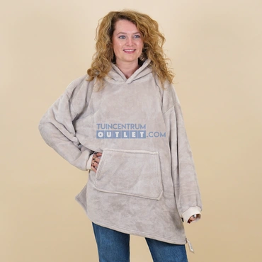 Oversized Fleece Hoodie Chateau Grey Grijs Lichtgrijs Unique Living