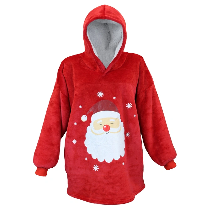 Oversized fleece hoodie xmas, Unique Living, www.tuincentrumoutlet.com