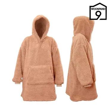 Oversized teddy hoodie old pink, Unique Living, tuincentrumoutlet