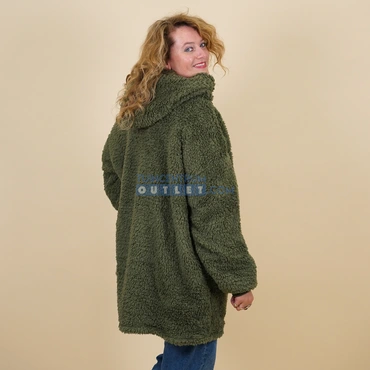 Oversized teddy hoodie winter green, Unique Living, tuincentrumoutlet