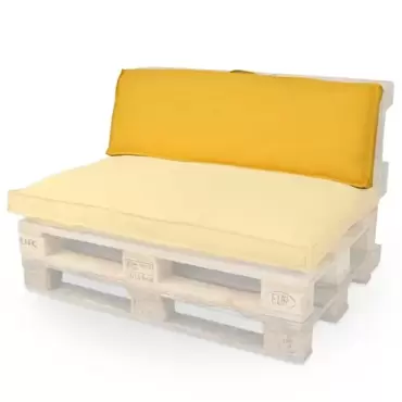 Palletkussen luana l40b120cm yellow gold www.tuincentrumoutlet.com