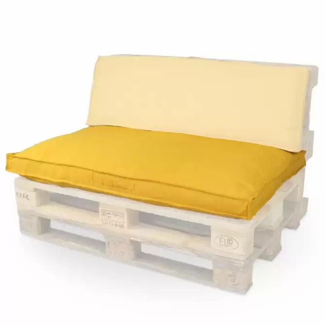 Palletkussen luana l80b120cm yellow gold www.tuincentrumoutlet.com