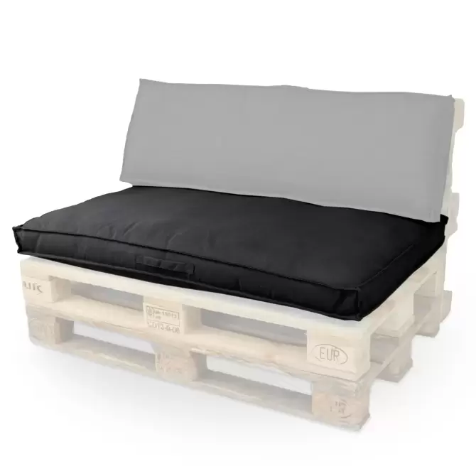 Palletkussen luana l80b120cm zwart www.tuincentrumoutlet.com