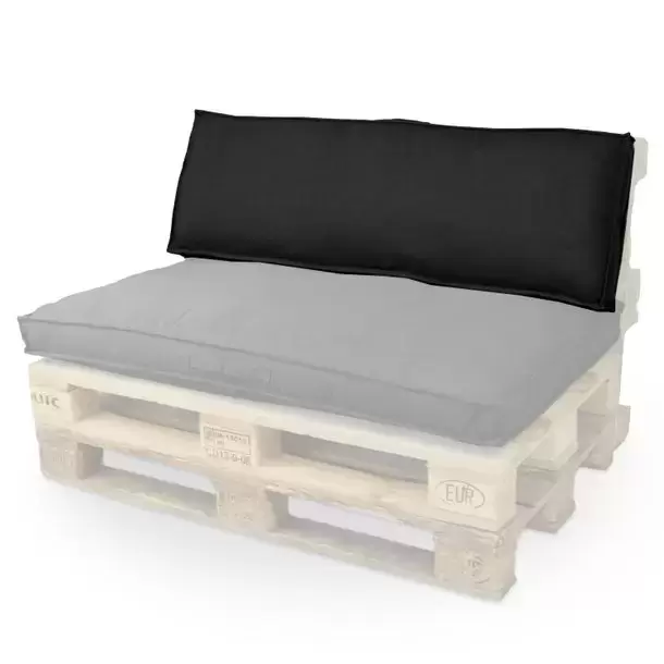 Palletkussen luana l40b120cm zwart www.tuincentrumoutlet.com