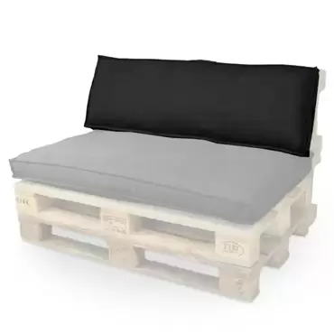 Palletkussen luana l40b120cm zwart www.tuincentrumoutlet.com