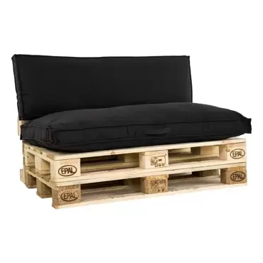 Palletkussen luana zwart www.tuincentrumoutlet.com