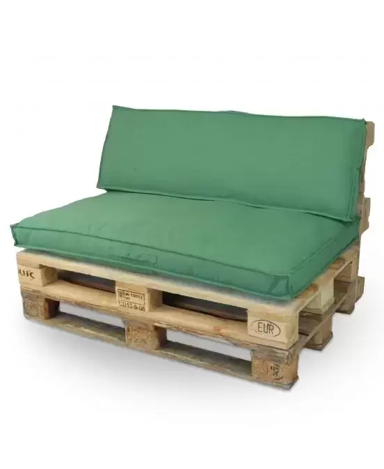 Palletkussenset Luana groen, Unique Living, tuincentrumoutlet