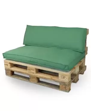 Palletkussenset Luana groen, Unique Living, tuincentrumoutlet