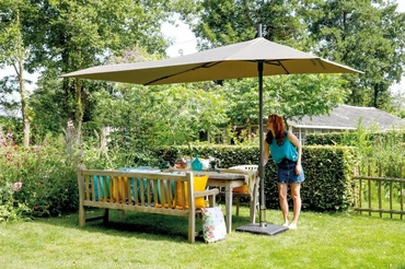 Parasol asmtrq sw l360b220cm sge gr sfeer, Madison, tuincentrumoutlet