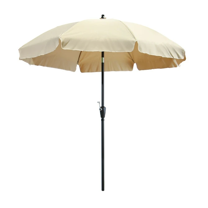 Parasol corfu d250/8 ecru, Madison, tuincentrumoutlet.com