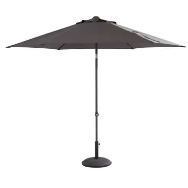 Parasol Oasis Ø 250 cm - antraciet www.tuinmeubels.nl