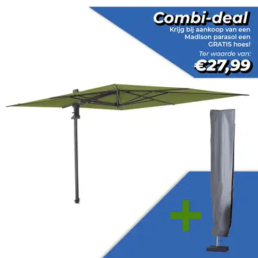 Parasol saint-tropez l355b300cm sage grn