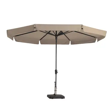 Parasol syros d350cm+volant ecru, Madison, tuincentrumoutlet